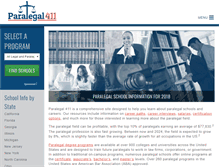 Tablet Screenshot of paralegal411.org